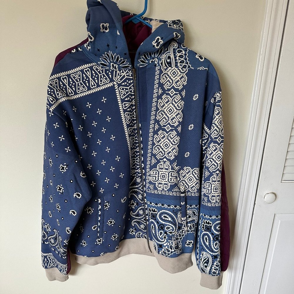Paisley Zip Hoodie (Large)